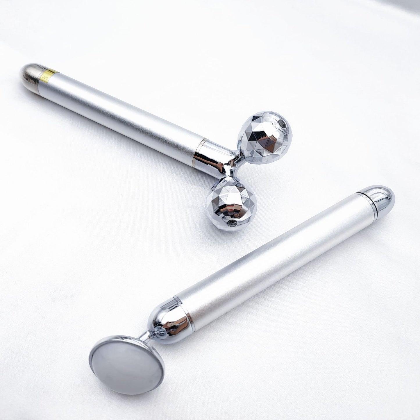 Natural Jade 3D Roller Gold Vibration Massage Stick