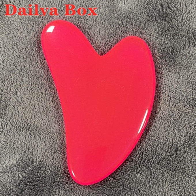 Heart Shape Spa Face Massage Beeswax Guasha Board