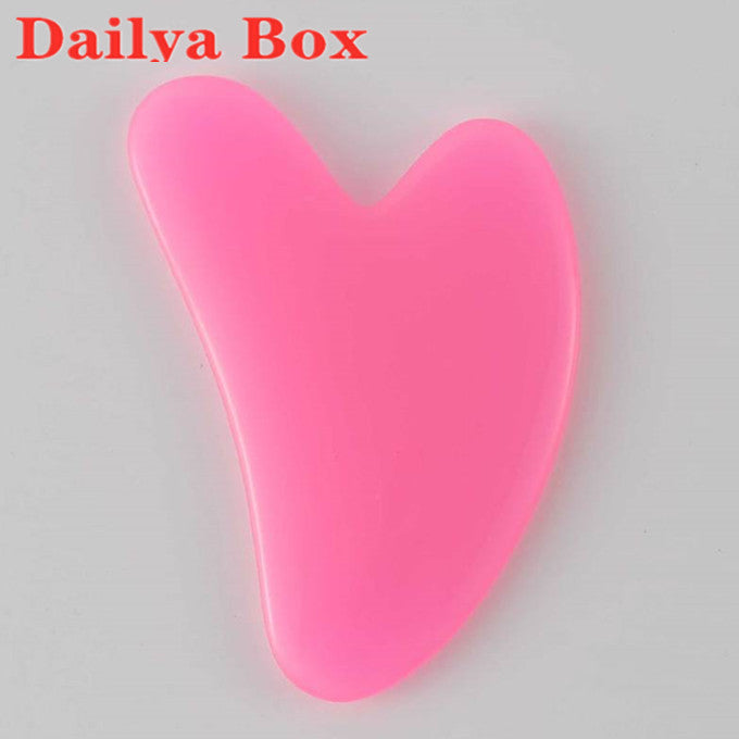 Heart Shape Spa Face Massage Beeswax Guasha Board