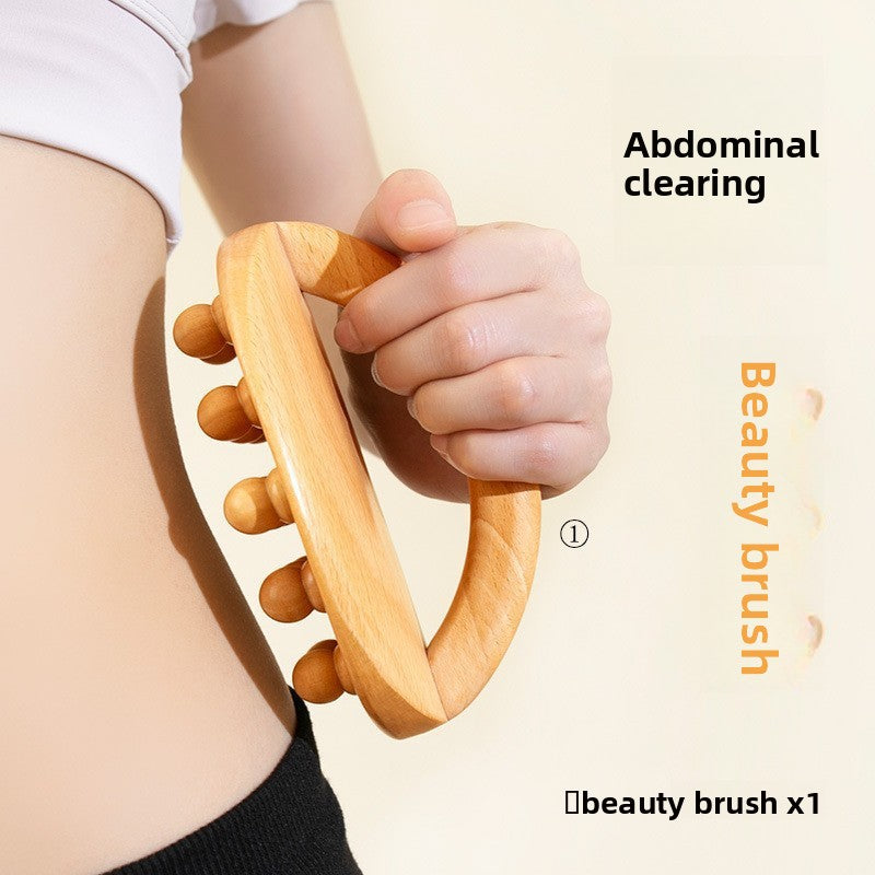 Wooden Acupressure Massage Brush for Body Relaxation