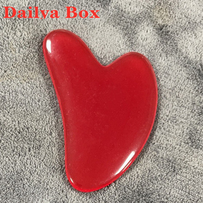 Heart Shape Spa Face Massage Beeswax Guasha Board