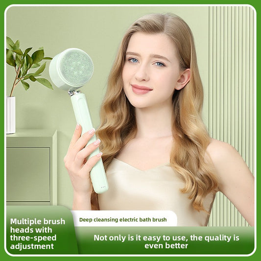 Long Handle Electric Bath Brush with Multiple Speeds