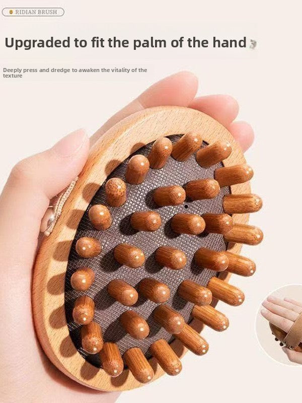 Wooden Meridian Massage Brush for Body Relaxation