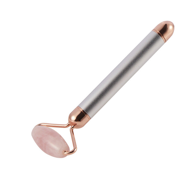 Natural Jade 3D Roller Gold Vibration Massage Stick