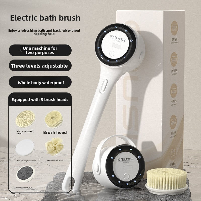 Electric Rotating Bath Brush with Waterproof Design