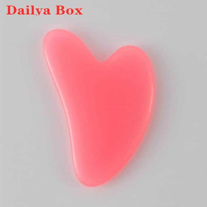 Heart Shape Spa Face Massage Beeswax Guasha Board