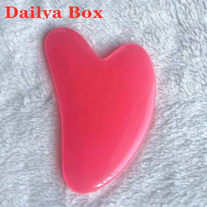 Heart Shape Spa Face Massage Beeswax Guasha Board