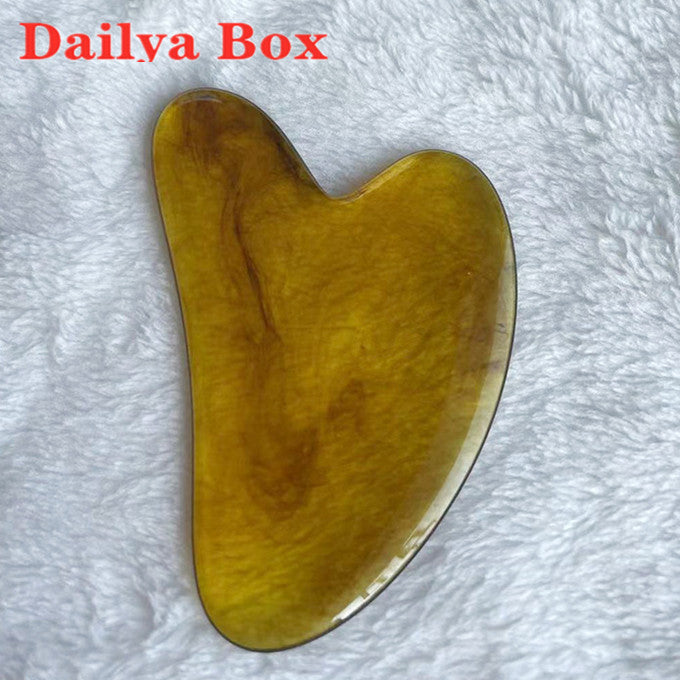 Heart Shape Spa Face Massage Beeswax Guasha Board