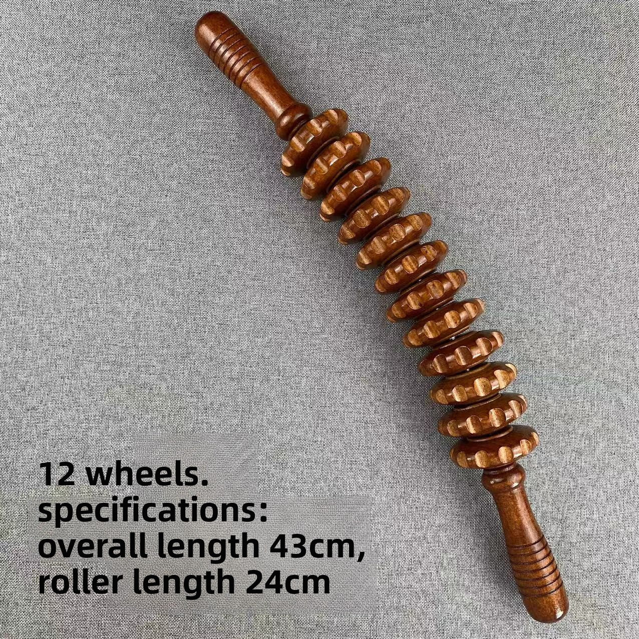 Wooden Muscle Massage Roller Stick